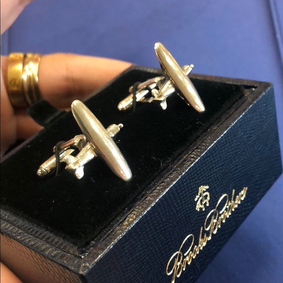 Brooks Brothers Sterling Silver Plane Cufflinks - Picture 2 of 7